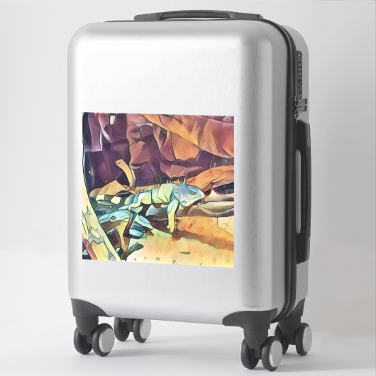 Slaapsiguaan Sticker (Koffer)