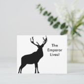 Slaapsilhouet met grote geweien briefkaart (Staand voorkant)