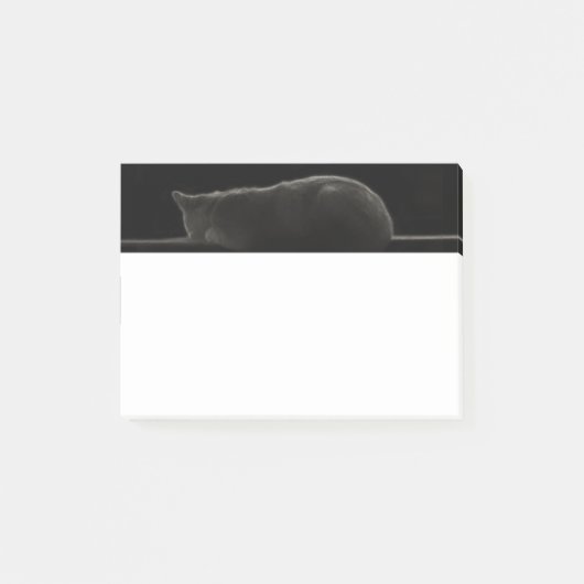 Slaapskat Silhouette Post-it® Notes (Voorkant)