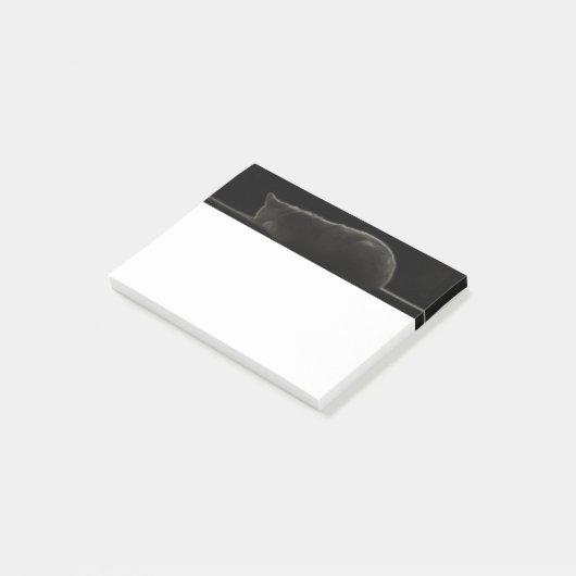 Slaapskat Silhouette Post-it® Notes (Schuin)