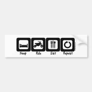 Slaapstand Eat Herhalen Bumpersticker