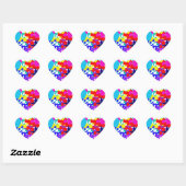 Slaapstand Hart Sticker (Vel)