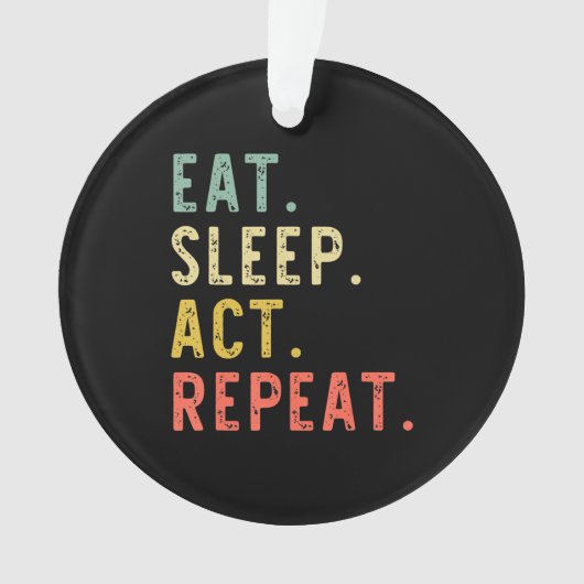 Slaapstand herhalen actrice-actrice-cadeau ornament (voorkant)