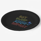 Slaapstand herhalen papieren bordje (Gekanteld)