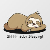 Slaapstand in ontwerpvenster Cling Raamsticker (Vel)