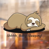 Slaapstand in ontwerpvenster Cling Raamsticker (Vel 2)