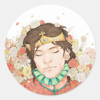 Slaapstand Ronde Sticker