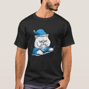 Slaapstand van de kat voor thuis Pajama nacht T-shirt