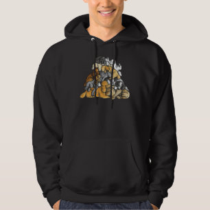 Slaapstapel van poedelhonden hoodie
