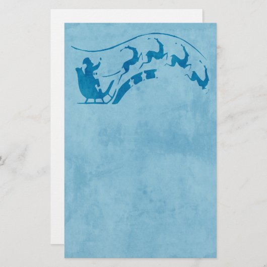 Slaapsteen voor kerst briefpapier (Voorkant / Achterkant)