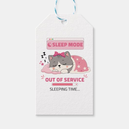 slaapstemming cadeaulabel (Voorkant)
