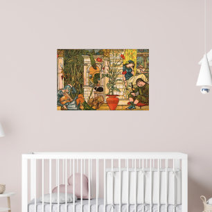 Slaapster uit het Victoriaanse tijdperk door Walte Poster