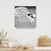 Slaapstoornis belastingboekhouders/ poster (Keuken)