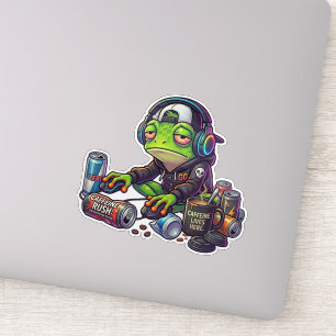 Slaaptekort Kikker Gamer Sticker