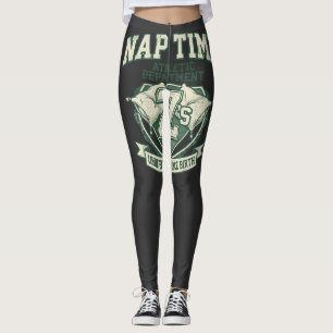 Slaaptijd Atletiek Afdeling Grappige Vintage Varsi Leggings