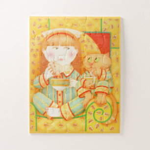 SLAAPTIJD SNACK 11"X14" Puzzel Grote Stukken