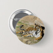 Slaaptijger Ronde Button 5,7 Cm (Voorkant /achterkant)