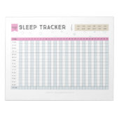 Slaaptracker Notitieblok (Voorkant)