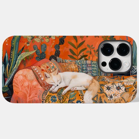 Slaapvos Case-Mate iPhone Case (Achterkant (horizontaal))