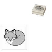 Slaapvos, geëtst 	rubberstempel (Gestempeld)