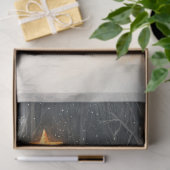 Slaapvos grillige rustieke kerstdecoupage tissuepapier (Geschenk)