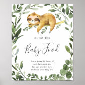 Slaapvrij Baby shower raadt het Baby voedsel Poster (Voorkant)
