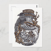 Slaapvrij vet in de fles briefkaart (Voorkant / Achterkant)