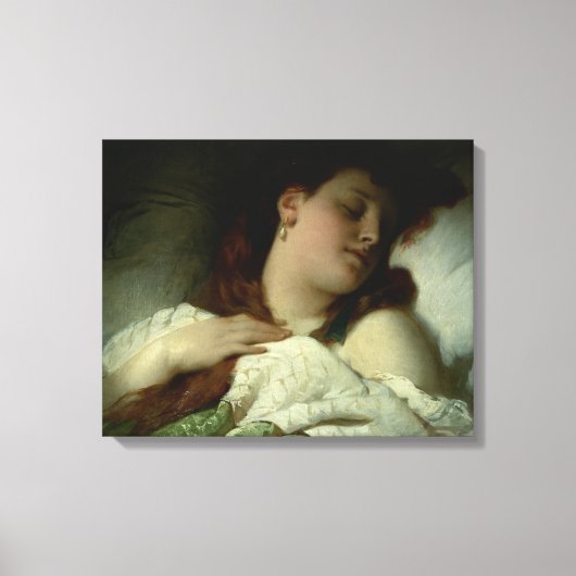 Slaapvrouw Canvas Afdruk (Voorkant)