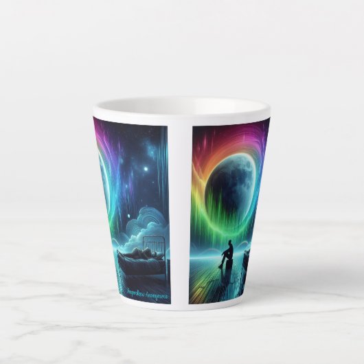 Slaapwandelaars Anoniem Latte Mok (Voorkant)