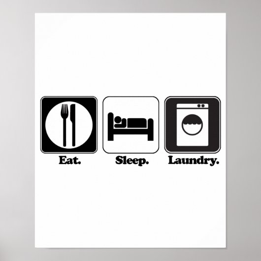 slaapwasgoed eten poster (Voorkant)