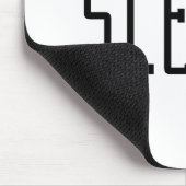 Slaapwel. Typografie Muismat (Hoek)