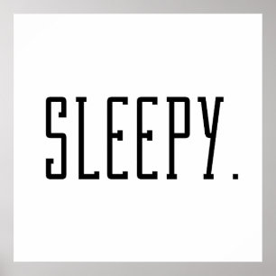 Slaapwel. Typografie Poster