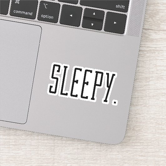 Slaapwel. Typografie Sticker (Detail)