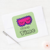 Slaapwijn Vierkante Sticker (Envelop)