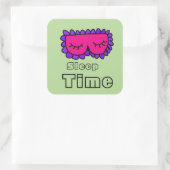 Slaapwijn Vierkante Sticker (Tas)