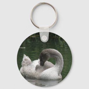 Slaapzame Zwaan Sleutelhanger