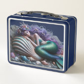 Slaapzeemeermin metalen lunchbox (Achterkant)