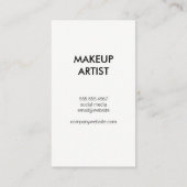 Slaat | Achtergrond palmbladeren Visitekaartje (Achterkant)