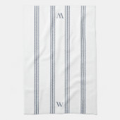 Slaat | Helling Stripe Monogram Theedoek (Verticaal)