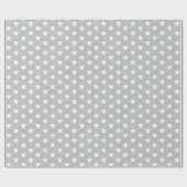 Slaat licht grijs en wit patroon modern geschenk cadeaupapier (Vlak)