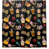 Slaath Sweet behandelt Pattern Douchegordijn (Voorkant)