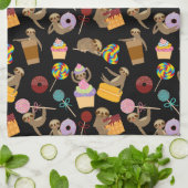 Slaath Sweet behandelt Pattern Theedoek (Gevouwen)