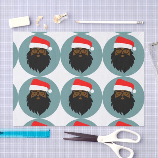 Slachende kerstman tissuepapier (Craft)