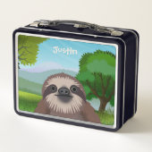 Slachende luike monogrammed Lunch Box (Achterkant)