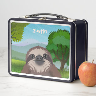 Slachende luike monogrammed Lunch Box