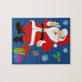 Slachende Santa Puzzle Legpuzzel (Horizontaal)