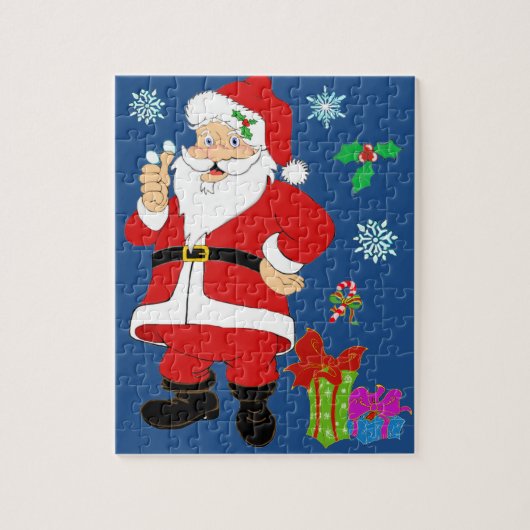 Slachende Santa Puzzle Legpuzzel (Verticaal)