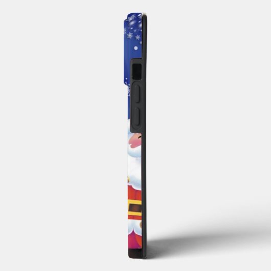 Slachende sneeuwman en kerstman Case-Mate iPhone case (Achterkant / Links)