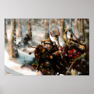 Slacht in de sneeuw poster