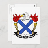 Slachtgezinscrest Briefkaart (Voorkant / Achterkant)